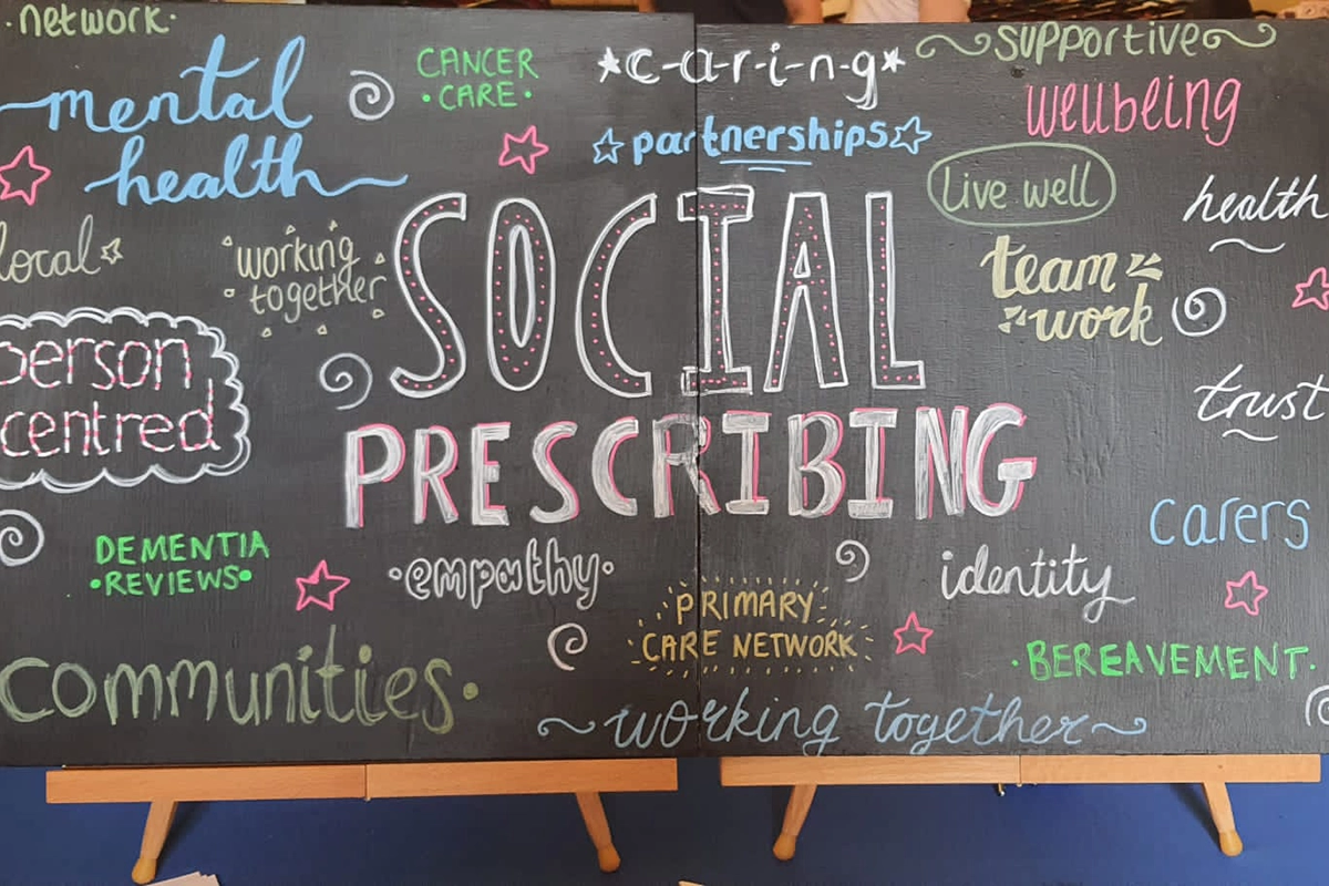 social prescripbing poster at event